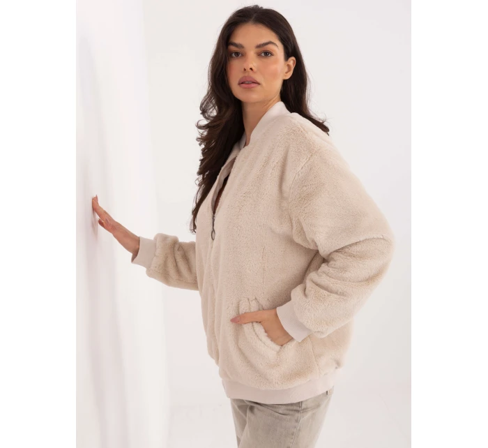 Bluza LK BL model 21836719 jasny beżowy - FPrice Bluza LK BL model 21836719 jasny beżowy - FPrice