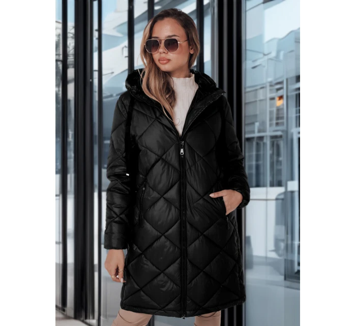 Dámská zimní bunda SNOWVIBE černá prošívaná FashionStreet TY4988