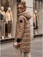 kurtka damska przejściowa z kapturem beżowa model 22346172 - FashionStreet kurtka damska przejściowa z kapturem beżowa model 22346172 - FashionStreet