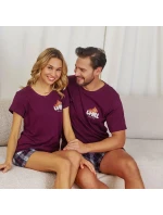 Pánské pyžamo model 21044194 wine - Doctornap