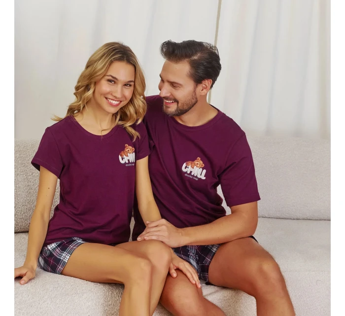 Pánské pyžamo model 21044194 wine - Doctornap