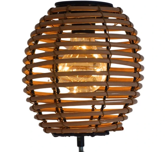 SOLÁRNÍ KULOVÁ LAMPA RATAN HNĚDÁ PROGARDEN