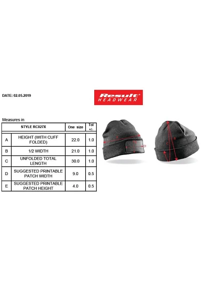 RC Pletená čepice 28. bottle green model 22424519 - Result Headwear RC Pletená čepice 28. bottle green model 22424519 - Result Headwear