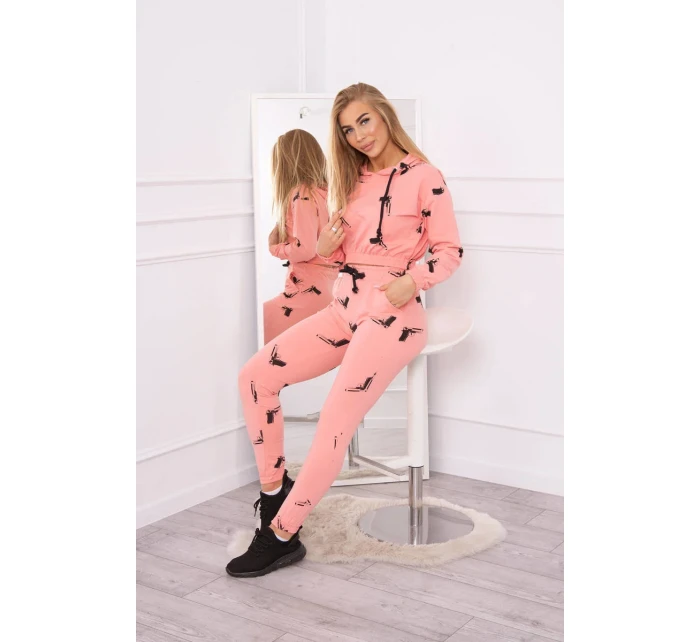 Sada s potiskem pistole meruňková Sada s potiskem pistole meruňková