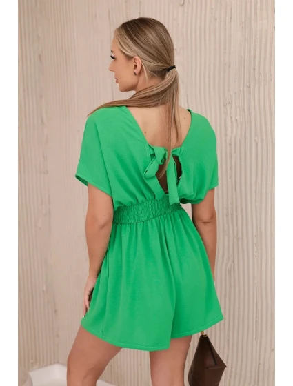 Kombinéza s volánky v pase jasně zelená