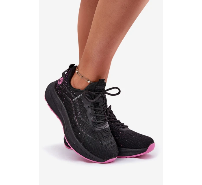 Tenisky Sportovní Boty Dámské Na Platformě Big Star model 21693849 HIPOLY SYSTEM Černé - Big Star Shoes Tenisky Sportovní Boty Dámské Na Platformě Big Star model 21693849 HIPOLY SYSTEM Černé - Big Star Shoes