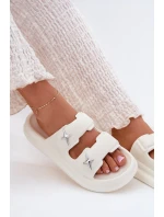 Dámské Pěnové Pantofle Na Platformě Ecru model 21700337 - Boto Dámské Pěnové Pantofle Na Platformě Ecru model 21700337 - Boto