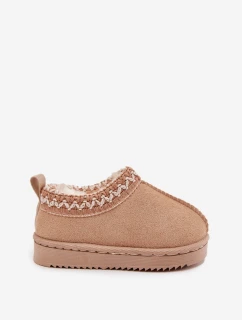 Sněhule Dětské Kotníkové Na Platformě Zateplené Kožešinou Béžové model 21711827 - Boto