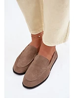 Dámské mokasíny z přírodního semiše Big Star model 22069362 Béžové - Big Star Shoes Dámské mokasíny z přírodního semiše Big Star model 22069362 Béžové - Big Star Shoes