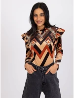 Halenka DHJ BZ 6533C 1.81P černá a béžová