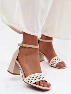 Sandály na podpatku  model 227455 Step in style