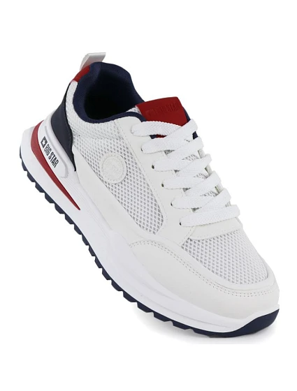 Pánské bílé sportovní polobotky model 22060630 - Big Star Pánské bílé sportovní polobotky model 22060630 - Big Star