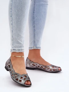 Vzorované baleríny s  stříbrné model 21685306 - Boto