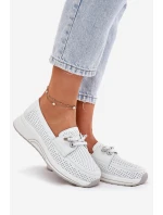 Dámské polobotky na platformě 56C2101 Bílá - Artiker Dámské polobotky na platformě 56C2101 Bílá - Artiker