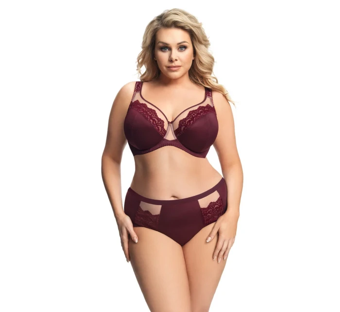 Měkká dámská podprsenka  Bordó model 16241771 - Gorsenia