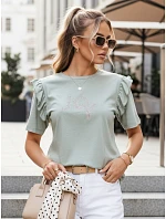 Dámské tričko JOY mint FashionStreet RY2527 Dámské tričko JOY mint FashionStreet RY2527