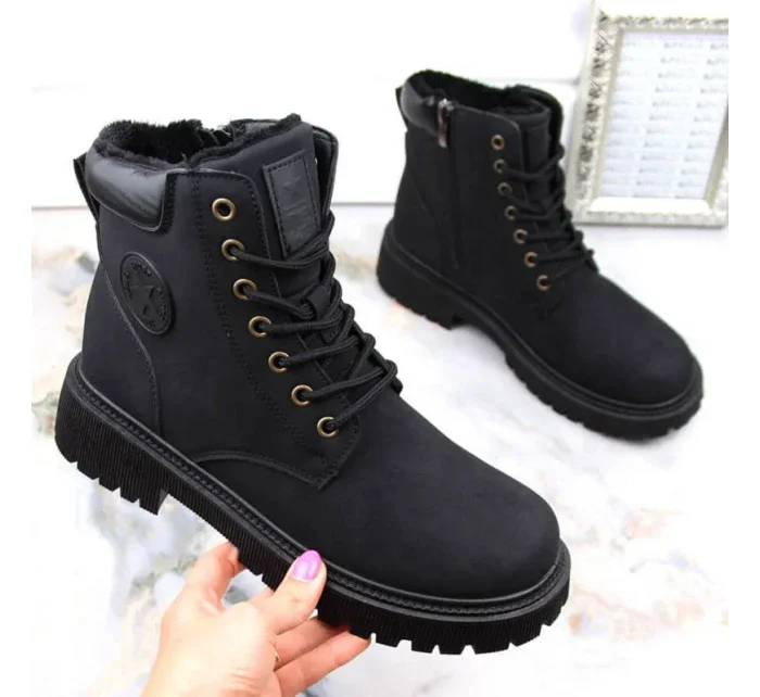 Zateplené trapery se zipem W model 19374782 černá - NEWS Zateplené trapery se zipem W model 19374782 černá - NEWS