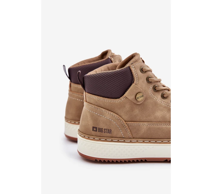 Šněrovací Pánské Boty Big Star OO174560 Hi-Poly System Hnědé