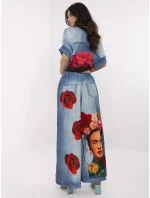 Kalhoty DHJ SP 19183 5.78 modrá Kalhoty DHJ SP 19183 5.78 modrá