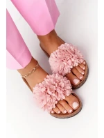 Nazouváky Na Korkové Podrážce Růžové Flowerbomb