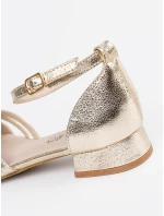 Originální sandály zlaté dámské Obcas Originální sandály zlaté dámské Obcas