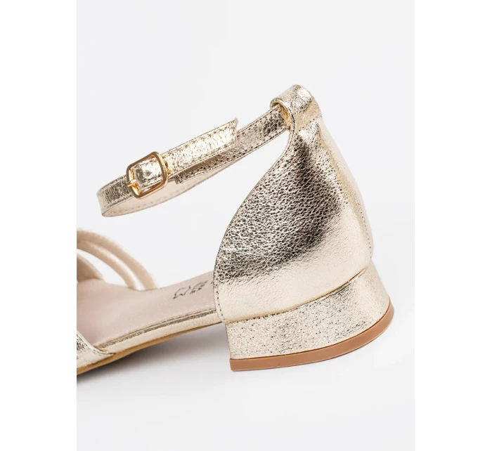 Originální sandály zlaté dámské Obcas Originální sandály zlaté dámské Obcas