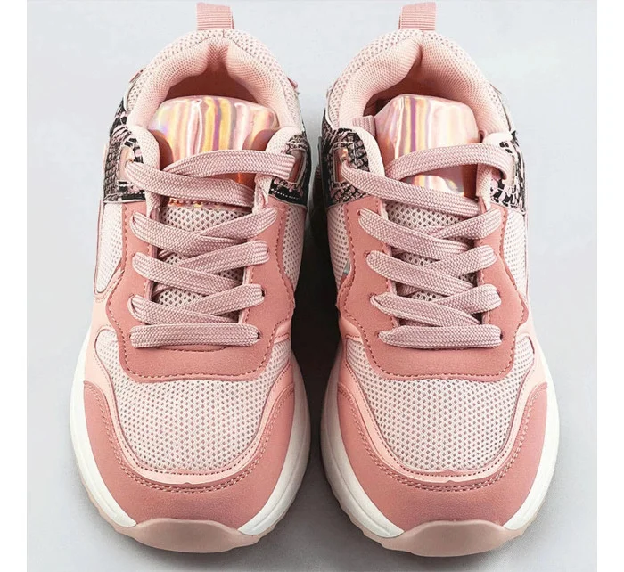 Růžové dámské sportovní boty (6348)