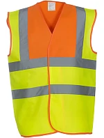 Yoko HVW 100 Hi-Vis bezpečnostní vesta 79.W100 hi vis orange/hi vis yellow Yoko HVW 100 Hi-Vis bezpečnostní vesta 79.W100 hi vis orange/hi vis yellow