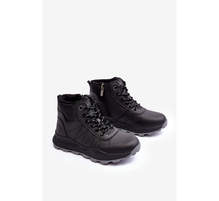 Dětské zateplené trekové boty černé Big Star MM374203