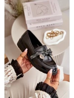 Dámské Mokasíny S Mašlí Černé model 21668160 - S.Barski