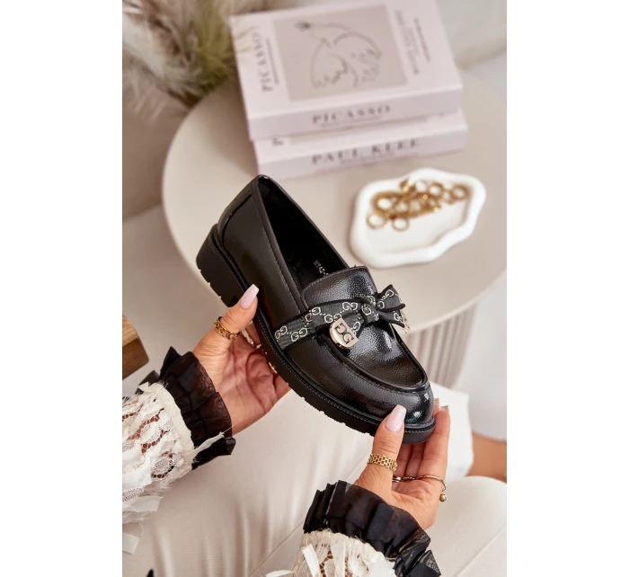 Dámské Mokasíny S Mašlí Černé model 21668160 - S.Barski