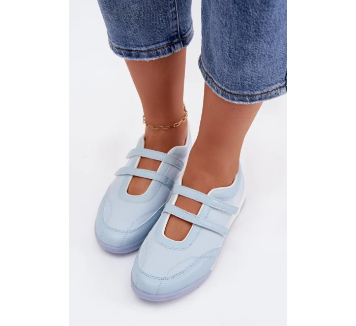 Sportovní dámské baleríny s pásky Modré model 21956199 - Boto