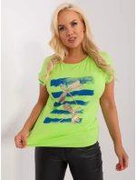 Bluzka RV BZ model 19915310 limonkowy - FPrice Bluzka RV BZ model 19915310 limonkowy - FPrice