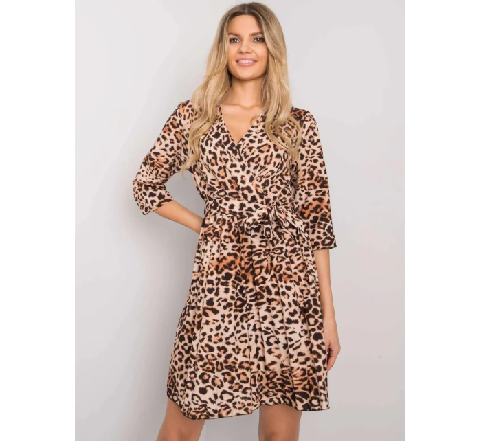 Šaty DHJ SK 11092A.75P černé a béžové - FPrice