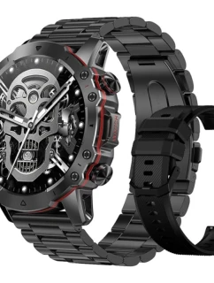 Pánské chytré hodinky  BLACK Náramek + řemínek model 21806343 - RUBICON