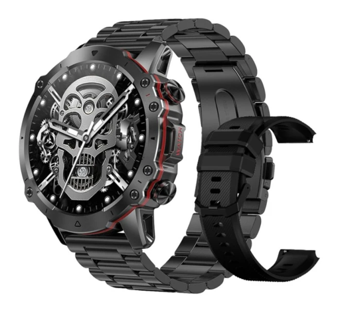 Pánské chytré hodinky Rubicon RNCF18-1 BLACK Náramek + řemínek Pánské chytré hodinky Rubicon RNCF18-1 BLACK Náramek + řemínek