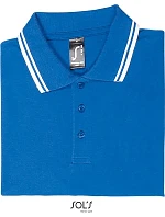 SOL'S Pasadena Men Pánské piqué polo 25.0577 royal blue/white