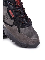 Pánská klasická sportovní obuv Memory Foam Big Star KK174271 šedá Pánská klasická sportovní obuv Memory Foam Big Star KK174271 šedá