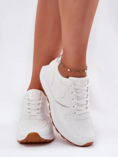 Dámské Tenisky Na Platformě Big Star RR274487 Hi-Poly System Bílé