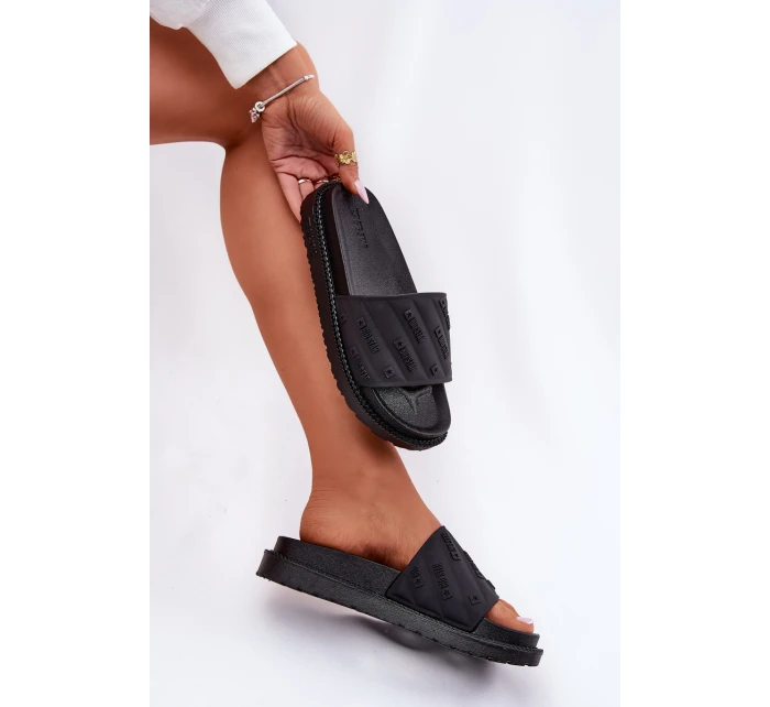 Dámské Pantofle Na Platformě Big Star model 21694565 Černé - Big Star Shoes Dámské Pantofle Na Platformě Big Star model 21694565 Černé - Big Star Shoes