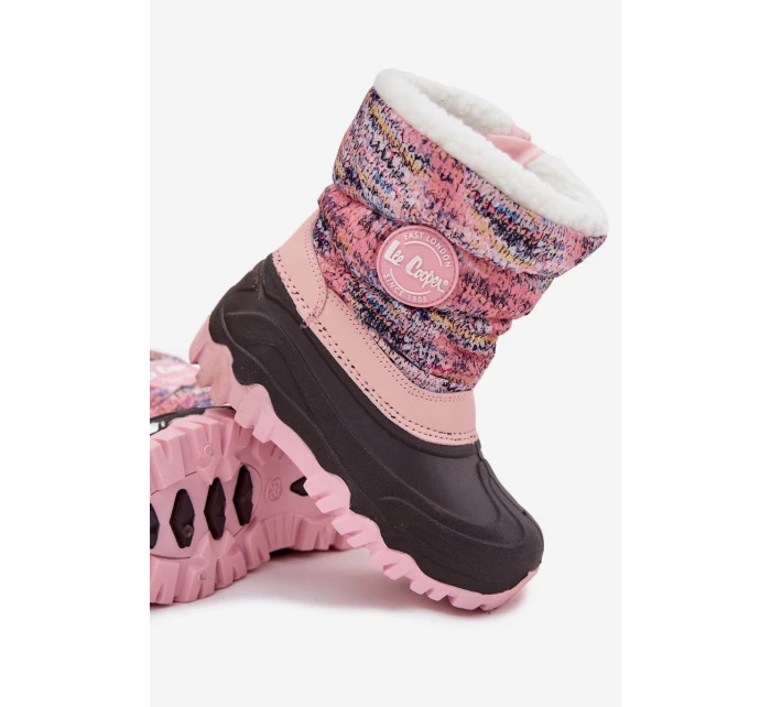Dětské zimní boty pro dívky na zip model 21728536 růžové - Lee Cooper