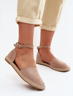 Dámské espadrilky z imitace semiše Vinceza 23-34594 Béžové
