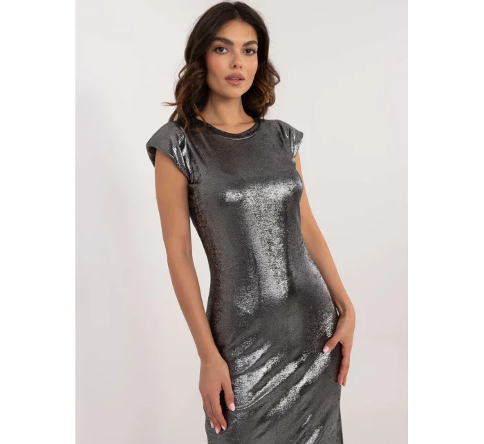 Šaty DHJ SK 18176.99 stříbrná Šaty DHJ SK 18176.99 stříbrná