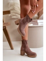 Boty na podpatku model 199066 Step in style Boty na podpatku model 199066 Step in style