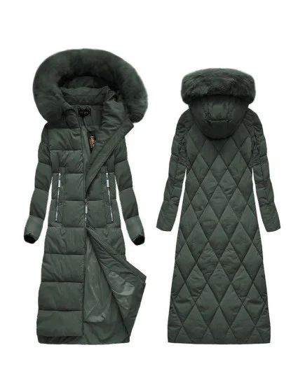 DŁUGA DAMSKA KURTKA ZIMOWA Z KAPTUREM model 21242159 - Libland