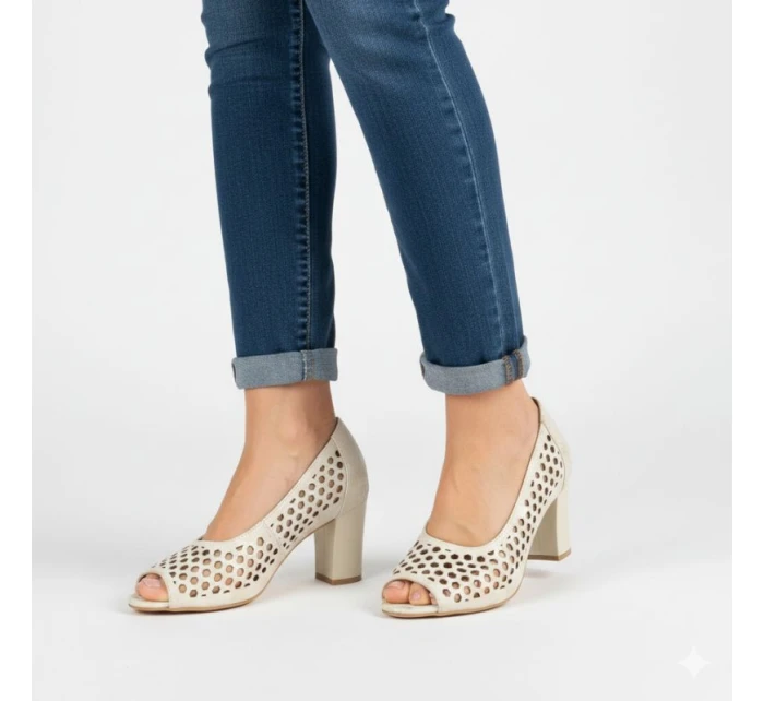 na open beżowe model 22034185 - JEZZI