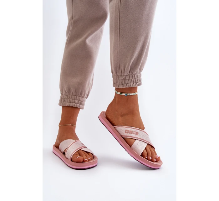 Dámské žabky Big Star NN274A058 Růžové