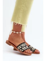 Dámské černé sandály na ploché podrážce model 21657438 - Boto Dámské černé sandály na ploché podrážce model 21657438 - Boto