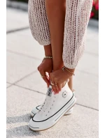 Zateplené Dámské Tenisky Na Platformě Eko Kůže Big Star model 21669595 Bílé - Big Star Shoes Zateplené Dámské Tenisky Na Platformě Eko Kůže Big Star model 21669595 Bílé - Big Star Shoes