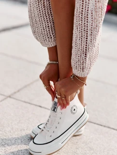 Zateplené Dámské Tenisky Na Platformě Eko Kůže Big Star model 21669595 Bílé - Big Star Shoes